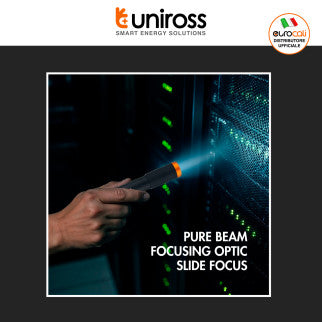 Uniross GX100 Torcia LED 3W Tascabile Multifunzione IPX4 - mod. U322484