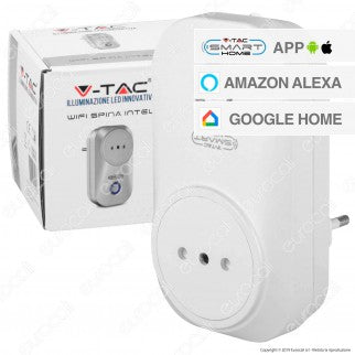 V-Tac Smart VT-5148 Spina Wi-Fi Intelligente Italiana 10A 2P - SKU 8470