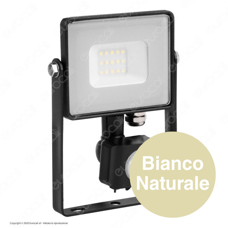 - - SONTI FINO AL 33% - FINO AL 31 OTTOBRE - - V-Tac PRO VT-10-S Faretto LED 10W Ultra Sottile Slim Chip Samsung con Sensore Colore Nero IP65 - SKU 436 / 437 / 438 - Ordine minimo 3 pezzi