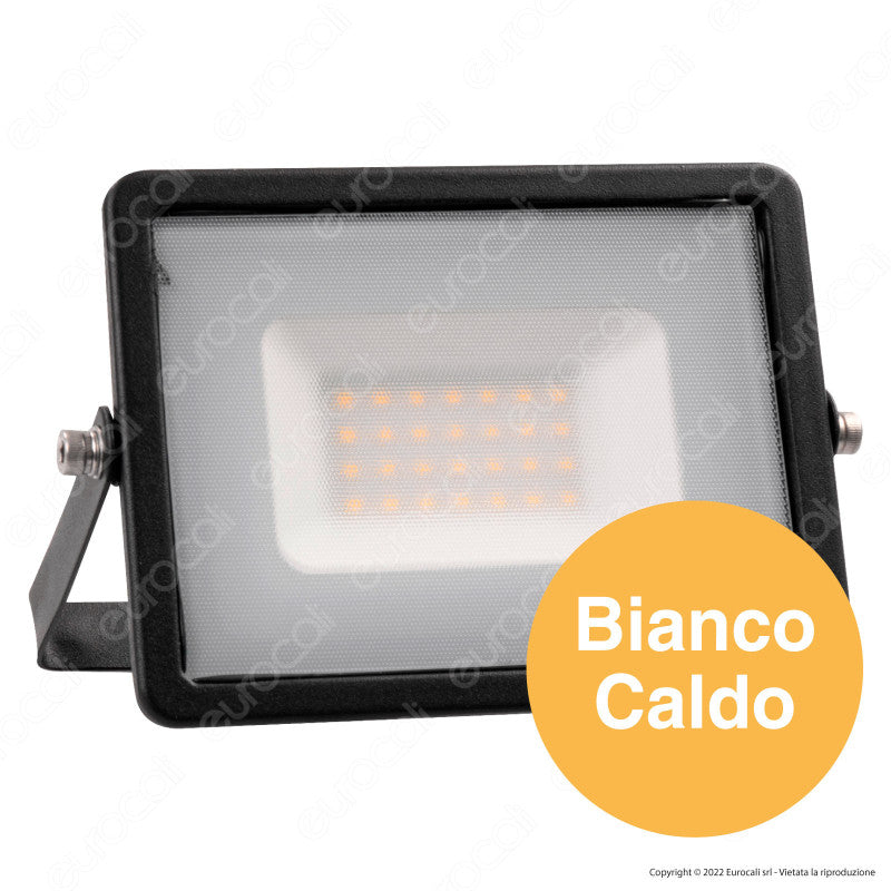 V-Tac VT-4031 Faro LED Floodlight 30W SMD Slim IP65 Nero - SKU 215952 / 215953 / 215954