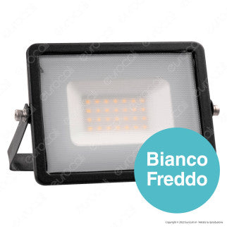 V-Tac VT-4031 Faro LED Floodlight 30W SMD Slim IP65 Nero - SKU 215952 / 215953 / 215954